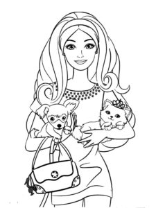 coloriage fille 7 ans