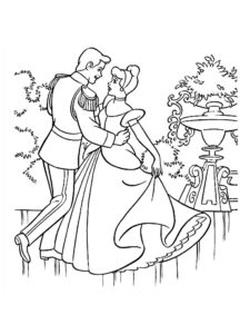 coloriage cendrillon à imprimer