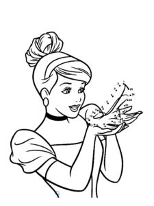 coloriage cendrillon