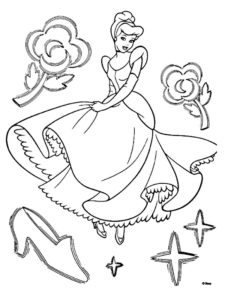 coloriage cendrillon