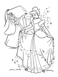 coloriage cendrillon