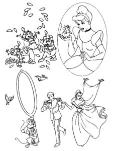 coloriage de cendrillon