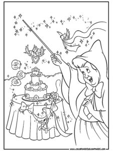 coloriage de cendrillon