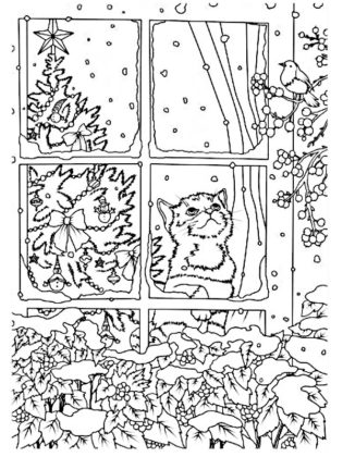 coloriage hiver adulte