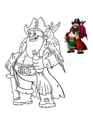 coloriage pirate