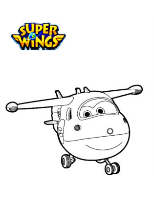 super wings coloriage
