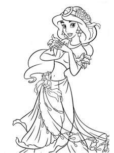 coloriage jasmine