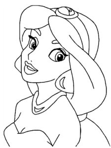 coloriage jasmine