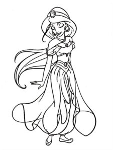 coloriage jasmine