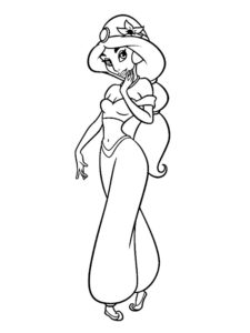 coloriage jasmine