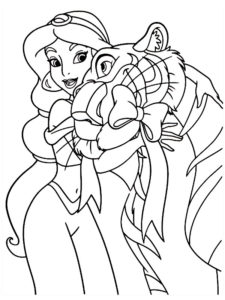 coloriage jasmine