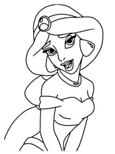 coloriage jasmine