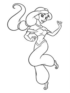 coloriage jasmine