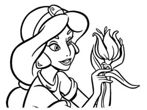 coloriage jasmine