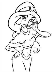 coloriage jasmine