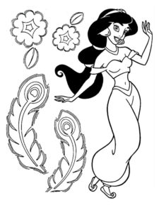 coloriage jasmine