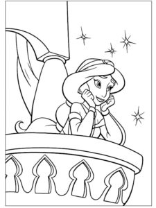 jasmine coloriage