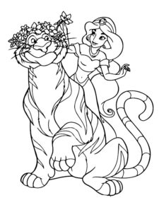 jasmine coloriage