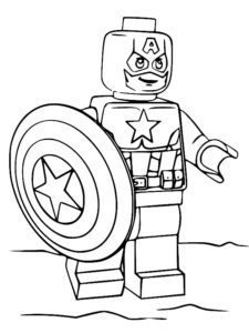 coloriage lego avengers