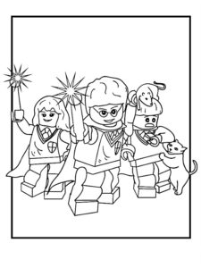 coloriage lego harry potter