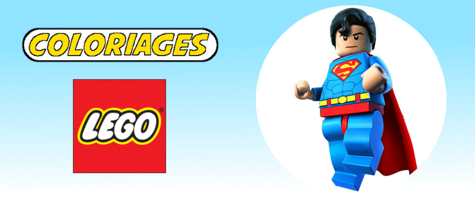 coloriage lego superman