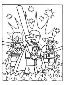 coloriage lego star wars