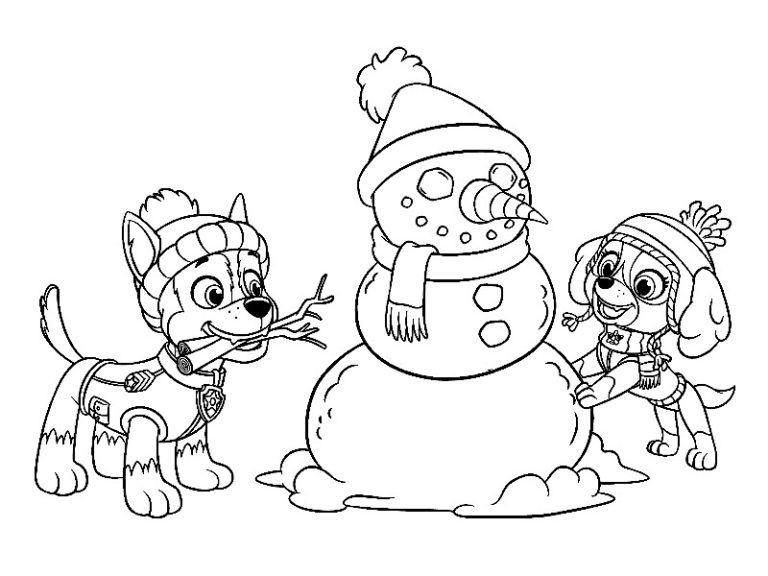 Coloriage Pat Patrouille Noel  20 images à imprimer gratuitement