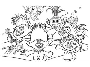 coloriage trolls 2