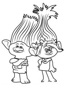 coloriage trolls 2