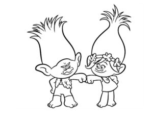 coloriage trolls