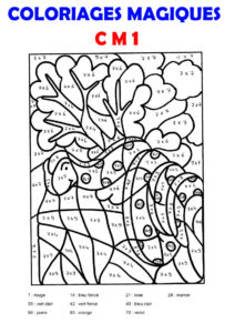 coloriage magique multiplication cm1