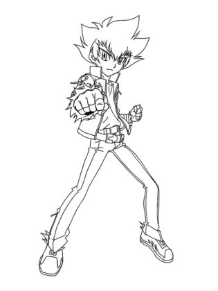 beyblade coloriage