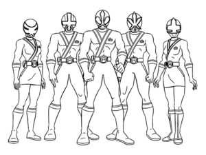 power rangers coloriage