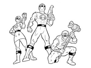 power rangers coloriage