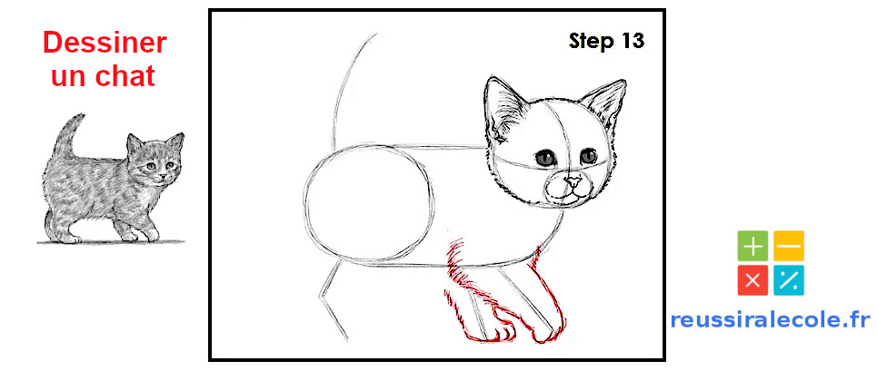 chat dessin facile