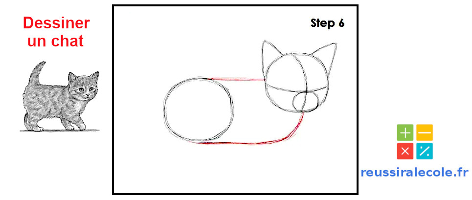 chat facile a dessiner