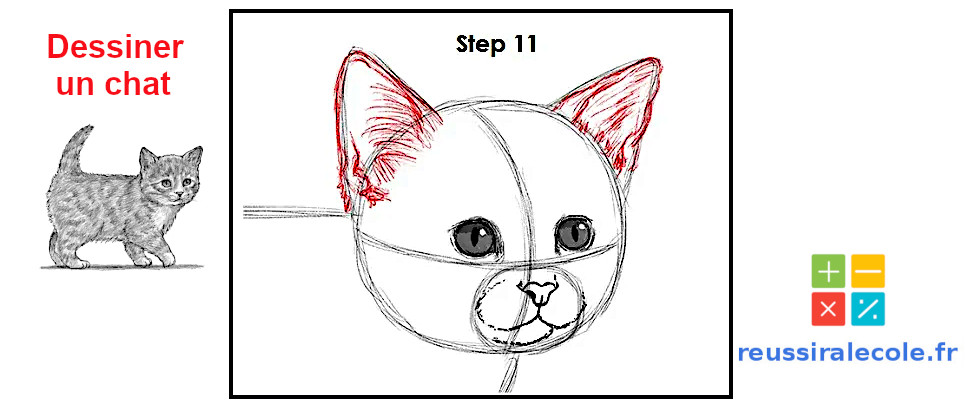 dessin de chat facile