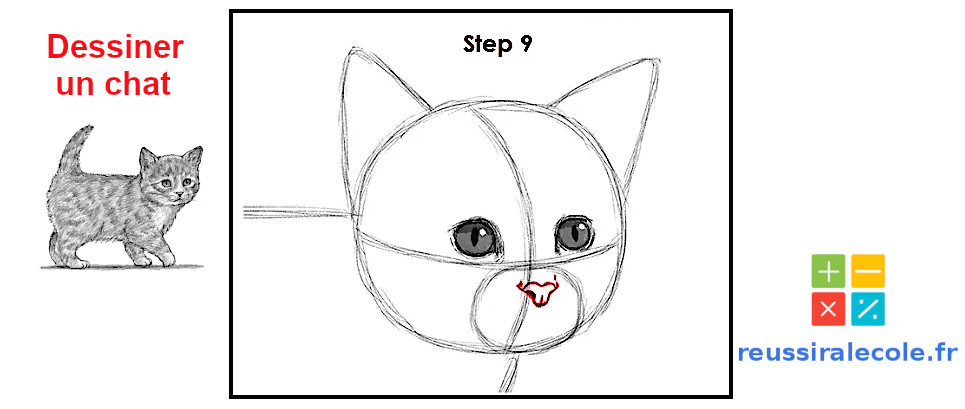 dessin facile chat