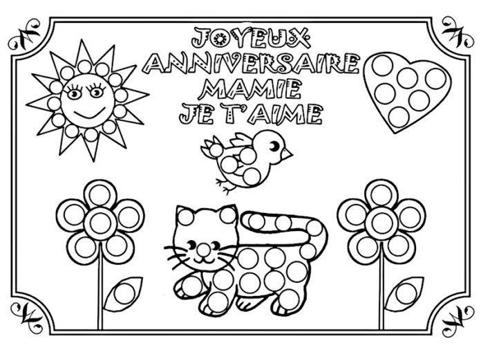 Coloriage Anniversaire  30 images à imprimer gratuitement 🎁