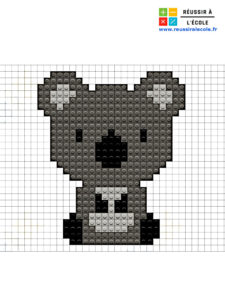 pixel art facile animaux