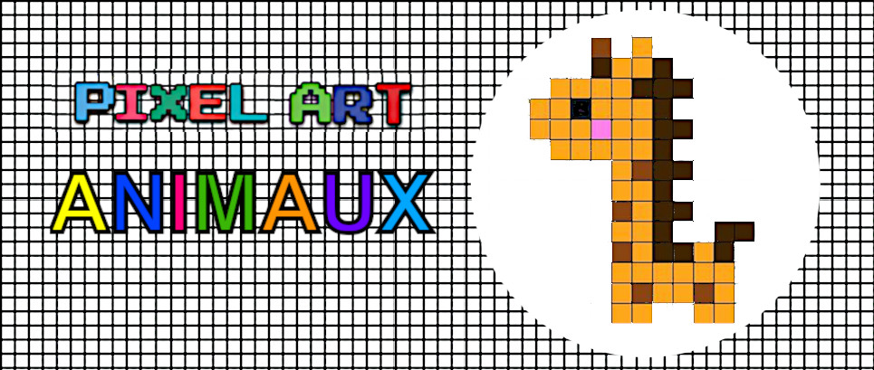 dessin pixel art animaux