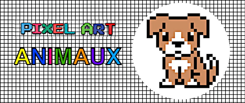 animaux pixel art