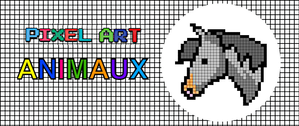 pixel art animaux