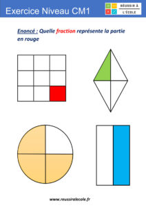 exercice fraction cm1