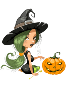 dessin sorcière halloween