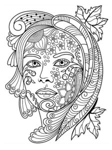 coloriage masque carnaval