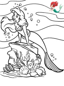 ariel coloriage