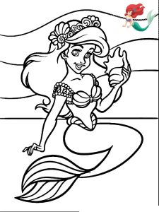 ariel coloriage