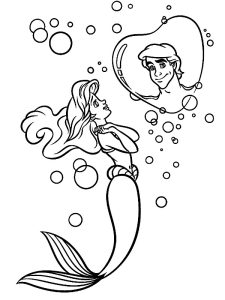 ariel coloriage