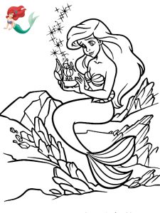 ariel la petite sirene coloriage